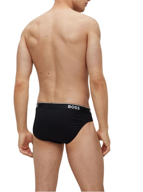 Slip uomo nero in cotone Hugo Boss | 50475273001